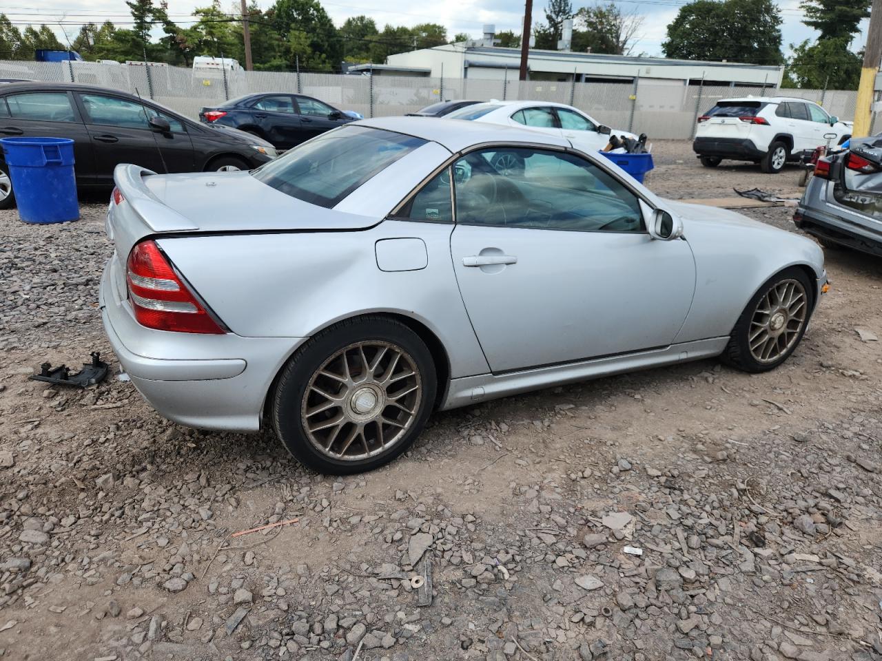 2001 Mercedes-benz Slk 230 Kompressor Silver vin: WDBKK49F71F223246