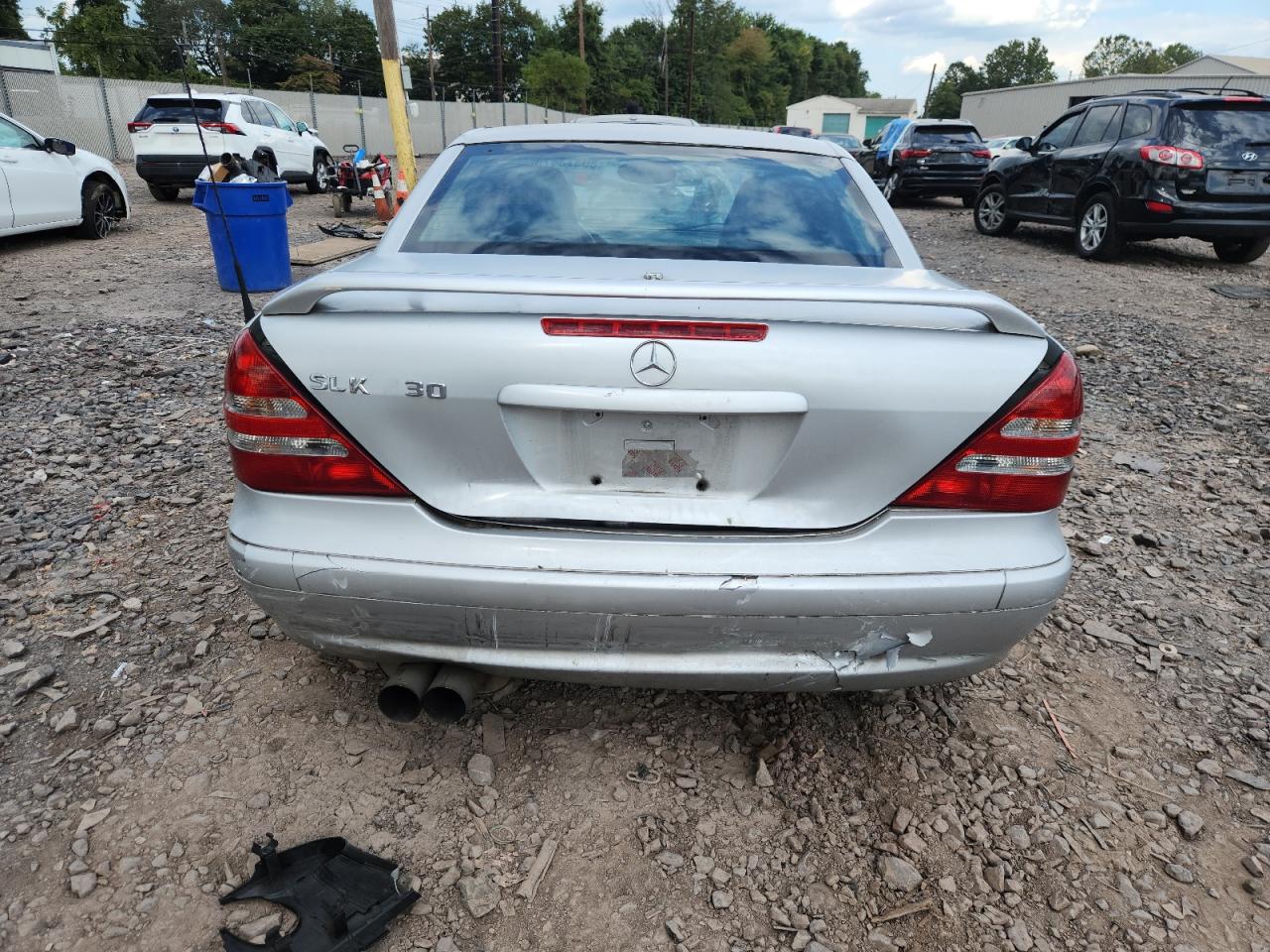 2001 Mercedes-benz Slk 230 Kompressor Silver vin: WDBKK49F71F223246