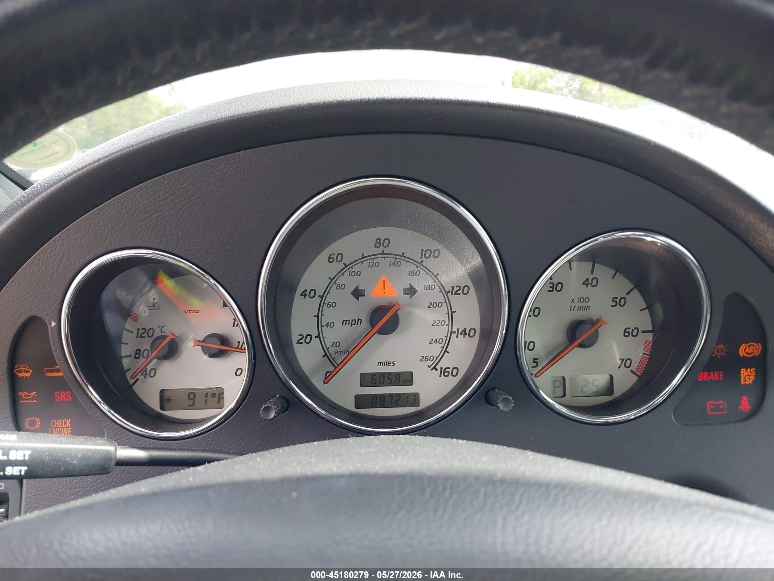 2001 Mercedes-benz Slk 230 Kompressor Silver vin: WDBKK49F71F227412