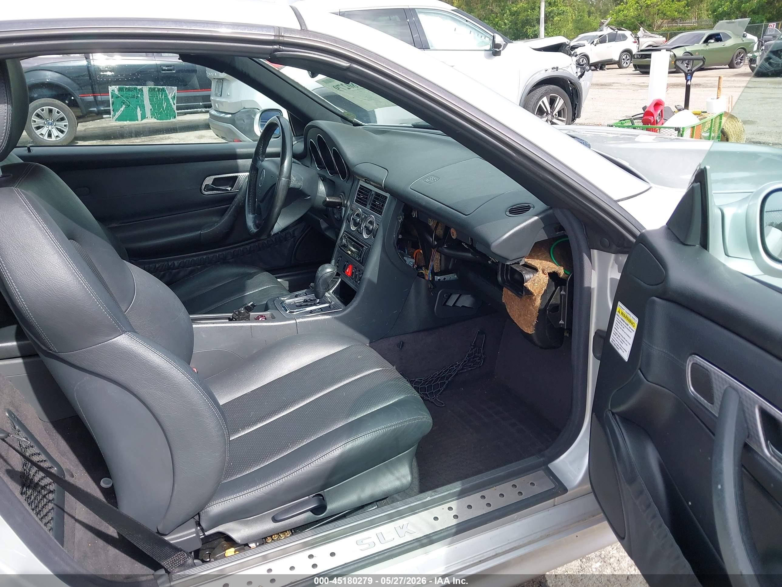 2001 Mercedes-benz Slk 230 Kompressor Silver vin: WDBKK49F71F227412
