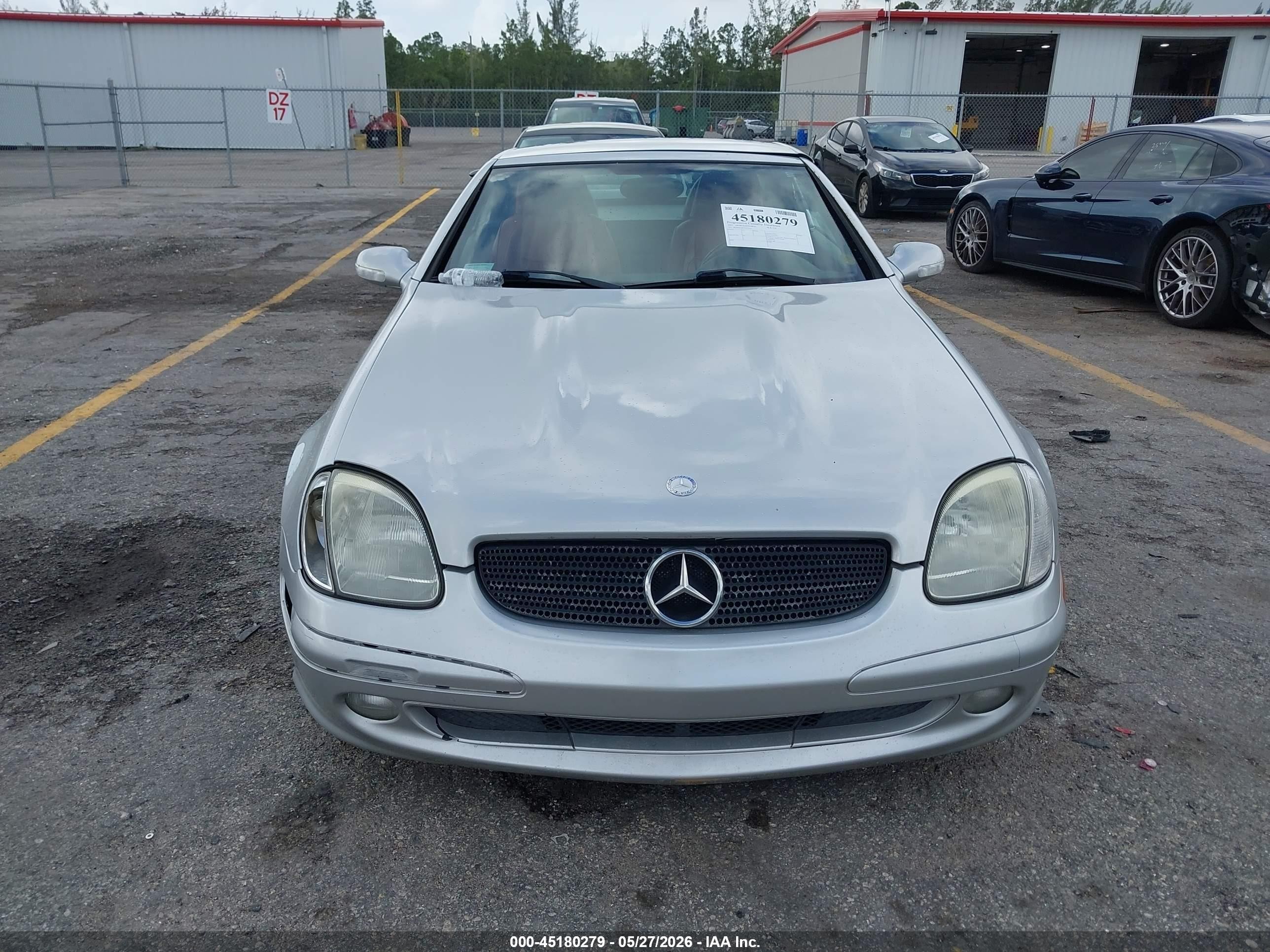 2001 Mercedes-benz Slk 230 Kompressor Silver vin: WDBKK49F71F227412