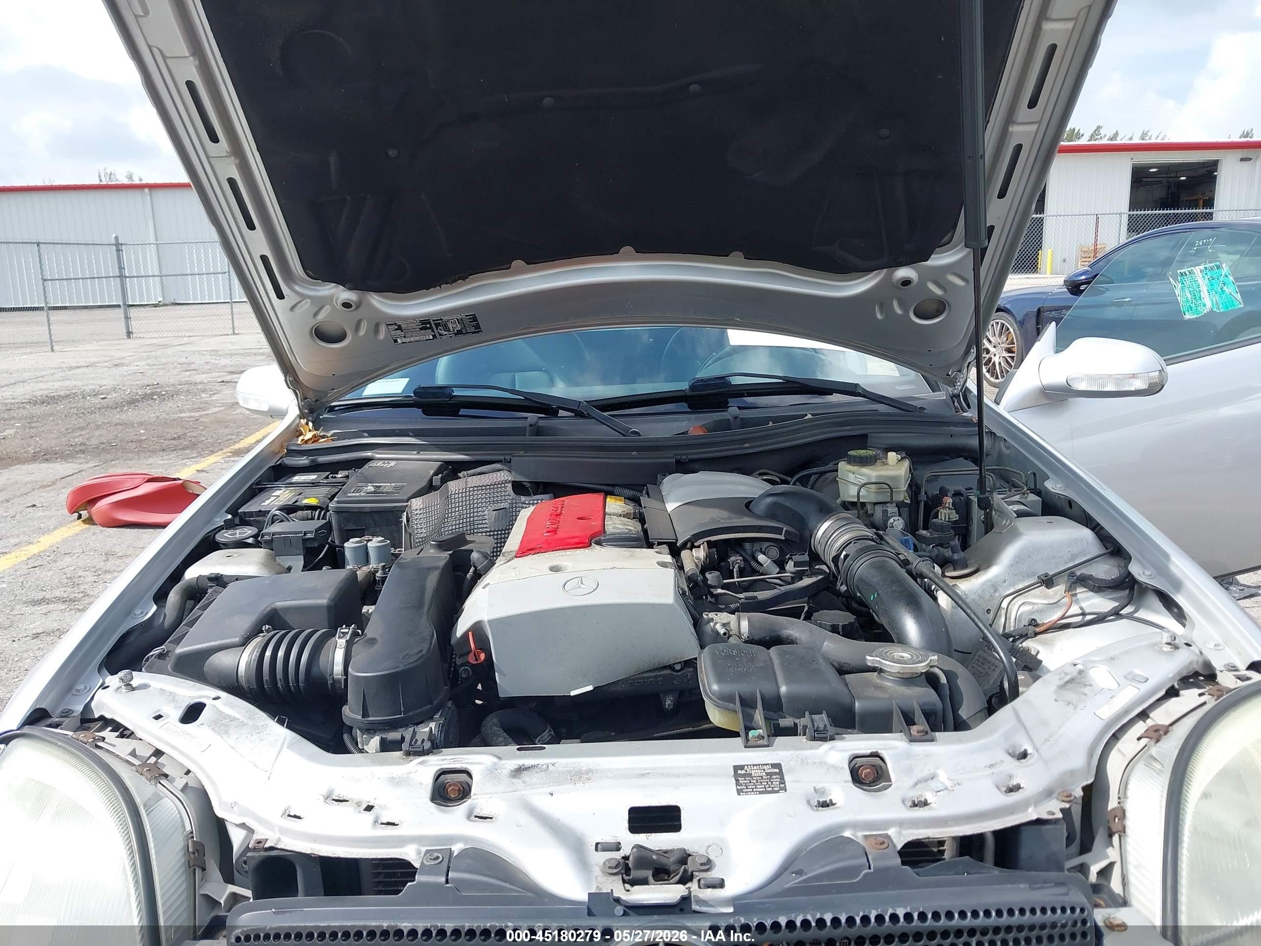 2001 Mercedes-benz Slk 230 Kompressor Silver vin: WDBKK49F71F227412