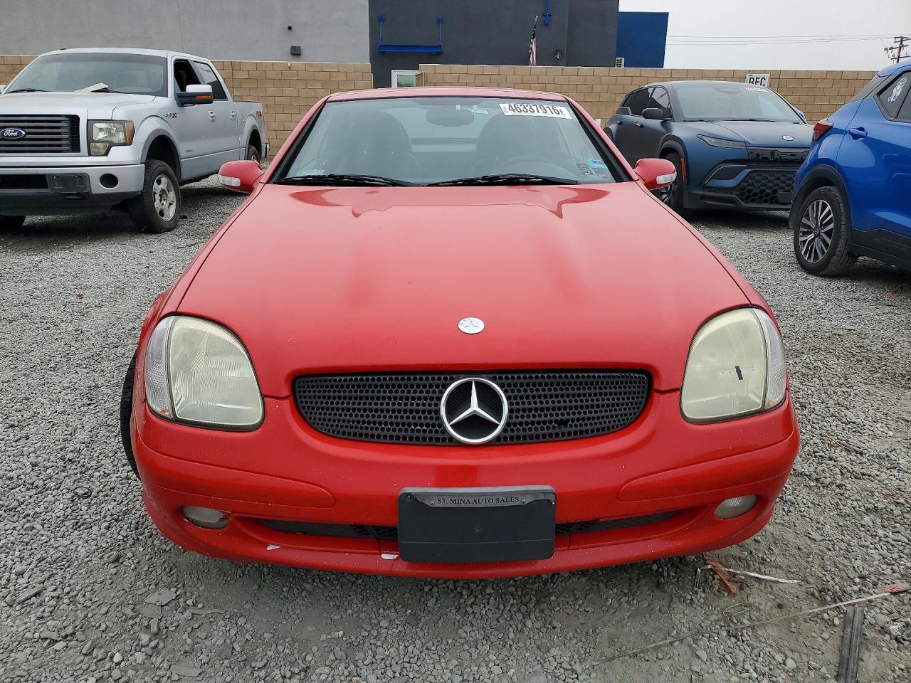 2001 Mercedes Benz Slk 230 Kompressor Red vin: WDBKK49F71F229516