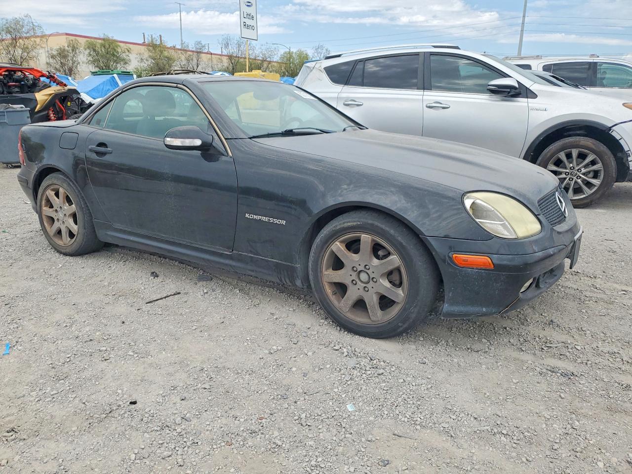2001 Mercedes-benz Slk 230 Kompressor Black vin: WDBKK49F81F179032