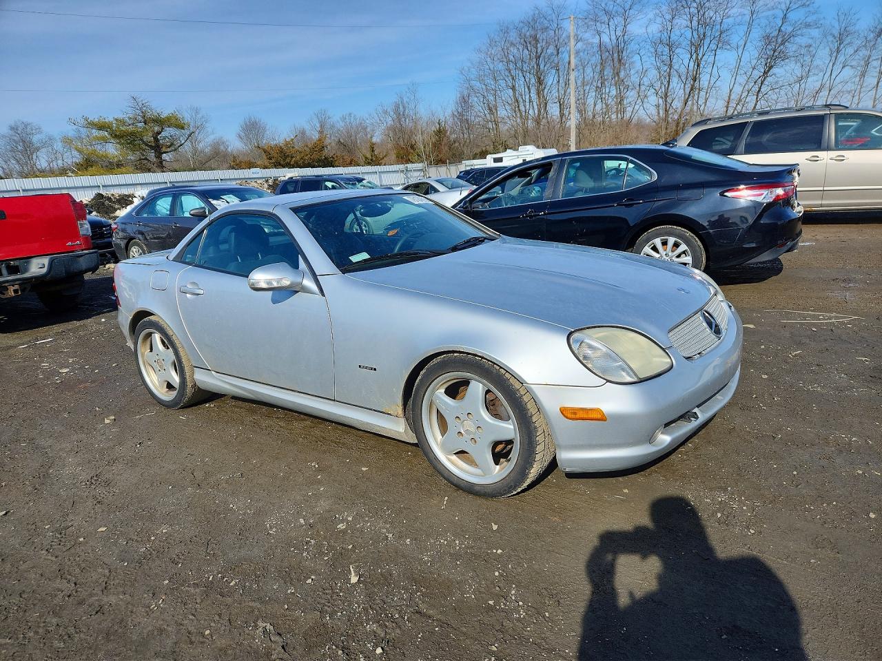 2001 Mercedes-benz Slk 230 Kompressor Silver vin: WDBKK49F81F185462