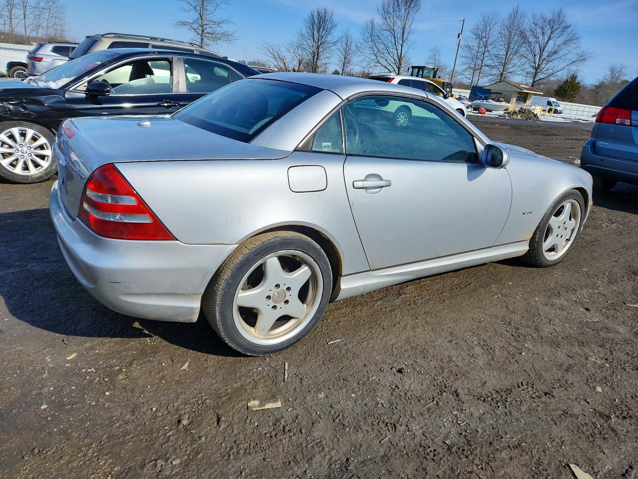2001 Mercedes-benz Slk 230 Kompressor Silver vin: WDBKK49F81F185462