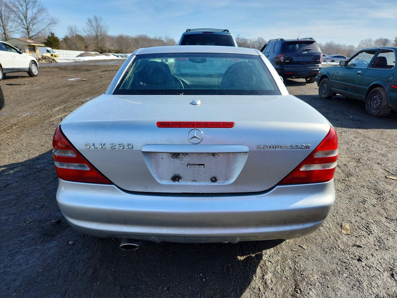 2001 Mercedes-benz Slk 230 Kompressor Silver vin: WDBKK49F81F185462
