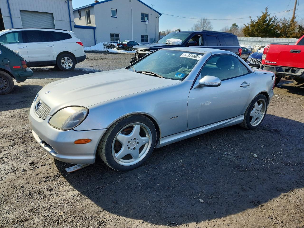 2001 Mercedes-benz Slk 230 Kompressor Silver vin: WDBKK49F81F185462
