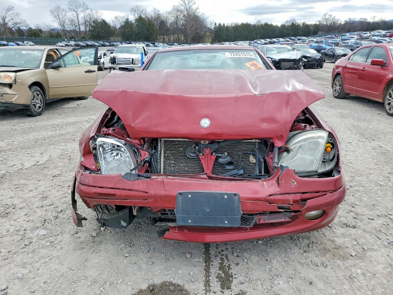 2001 Mercedes-benz Slk 230 Kompressor Red vin: WDBKK49F81F187339