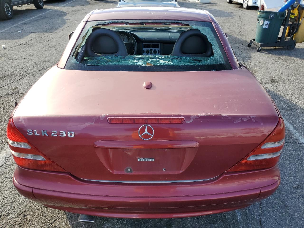 2001 Mercedes-benz Slk 230 Kompressor Burgundy vin: WDBKK49F81F196199