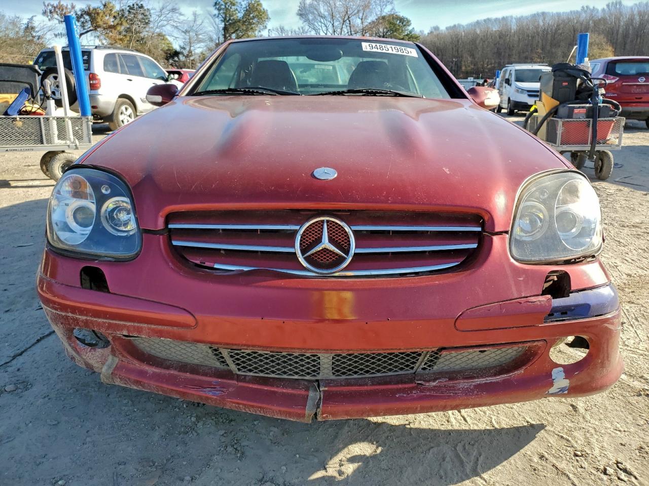 2001 Mercedes-benz Slk Red vin: WDBKK49F81F202762