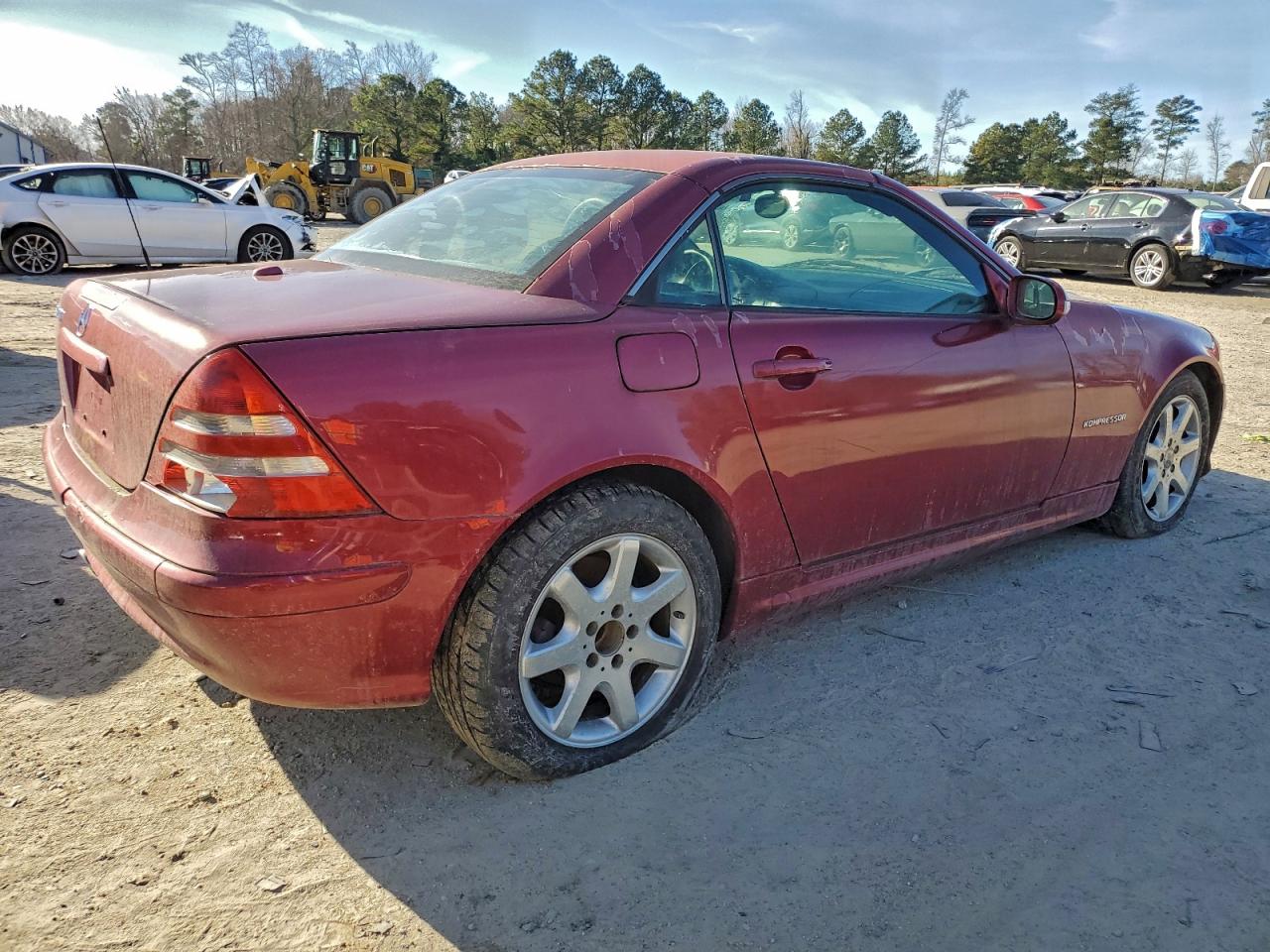 2001 Mercedes-benz Slk Red vin: WDBKK49F81F202762
