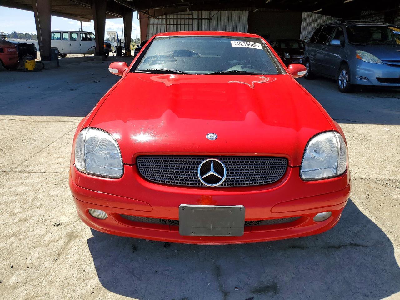 2001 Mercedes-benz Slk 230 Kompressor Red vin: WDBKK49F81F225345