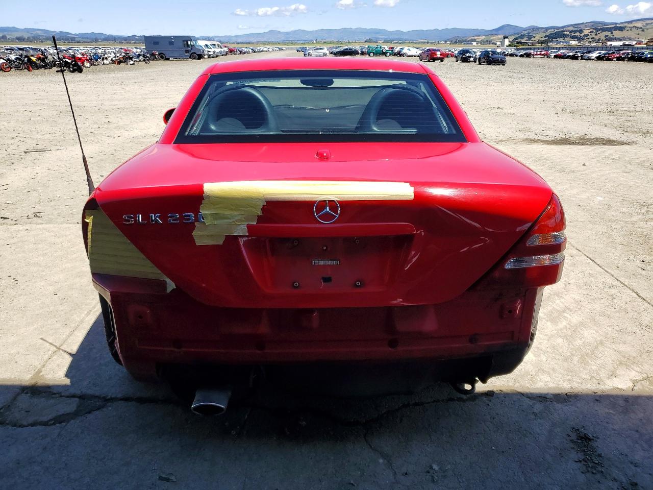 2001 Mercedes-benz Slk 230 Kompressor Red vin: WDBKK49F81F225345