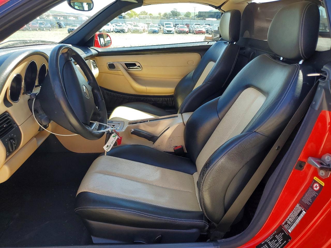 2001 Mercedes-benz Slk 230 Kompressor Red vin: WDBKK49F81F225345