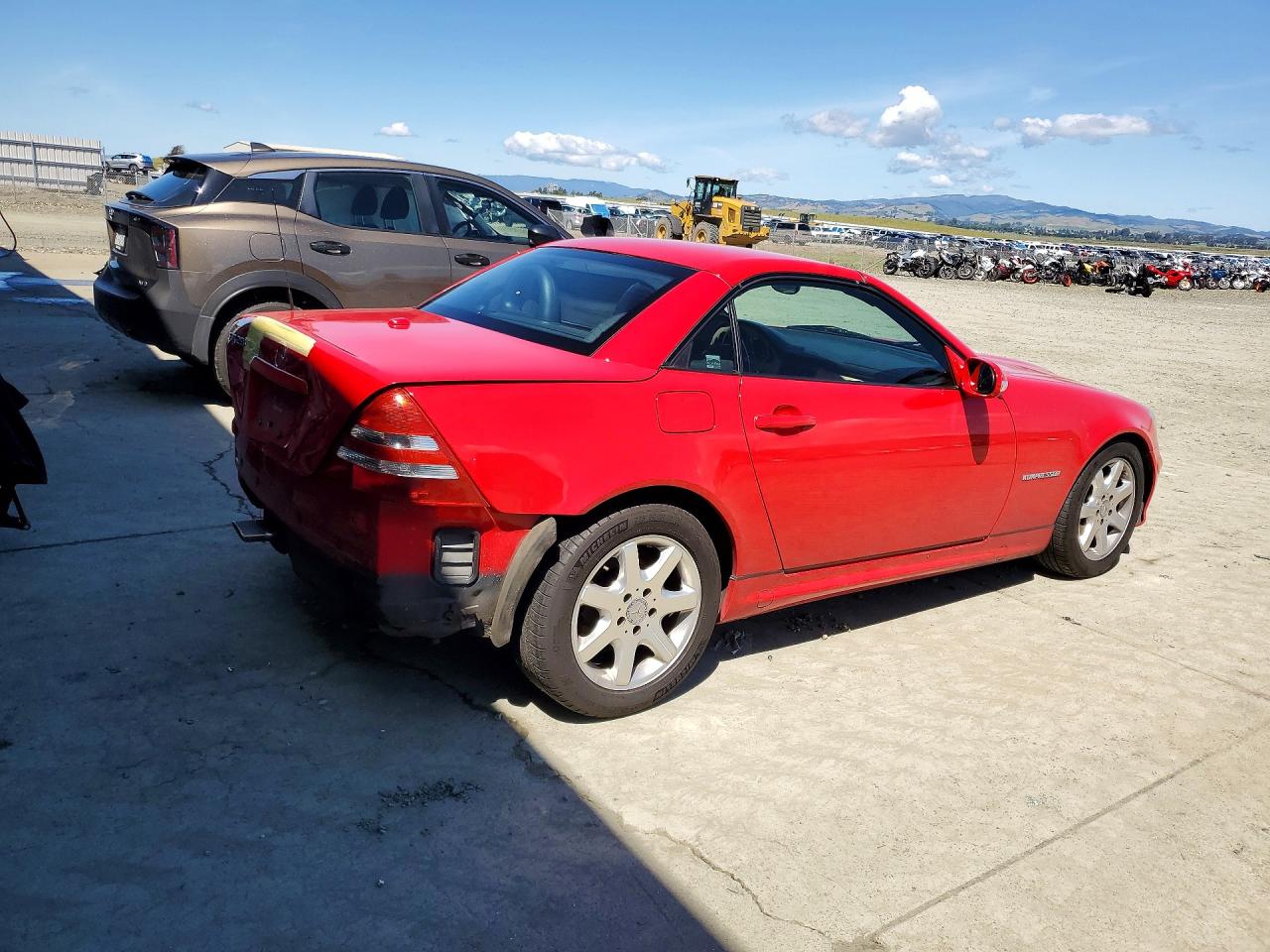 2001 Mercedes-benz Slk 230 Kompressor Red vin: WDBKK49F81F225345