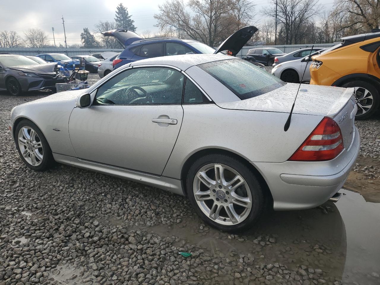 2004 Mercedes-benz Slk 230 Kompressor Silver vin: WDBKK49F84F306804