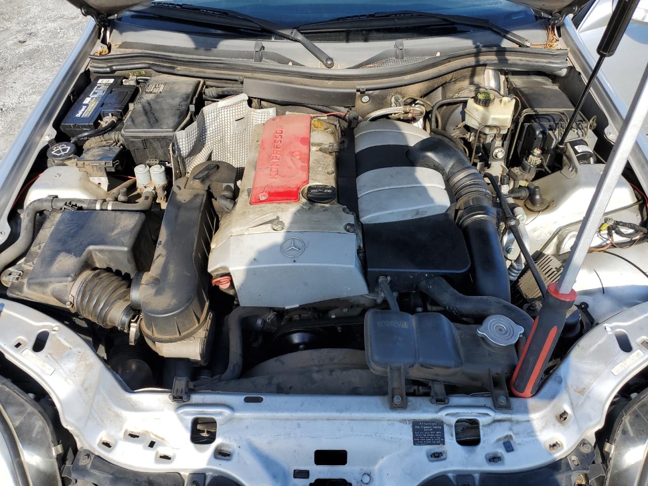 2001 Mercedes-benz Slk 230 Kompressor Silver vin: WDBKK49F91F187494