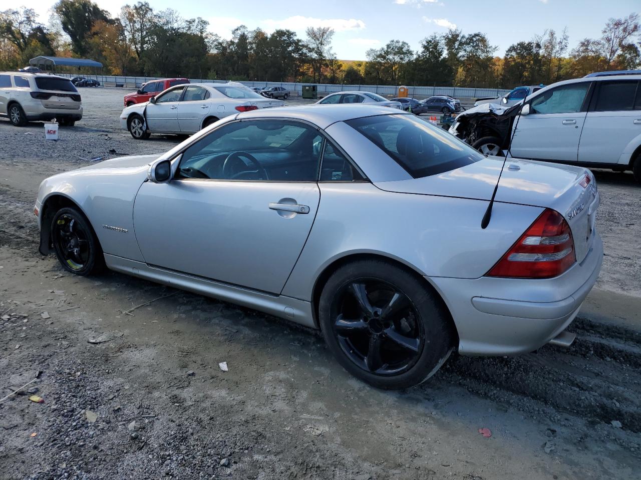 2001 Mercedes-benz Slk 230 Kompressor Silver vin: WDBKK49F91F187494
