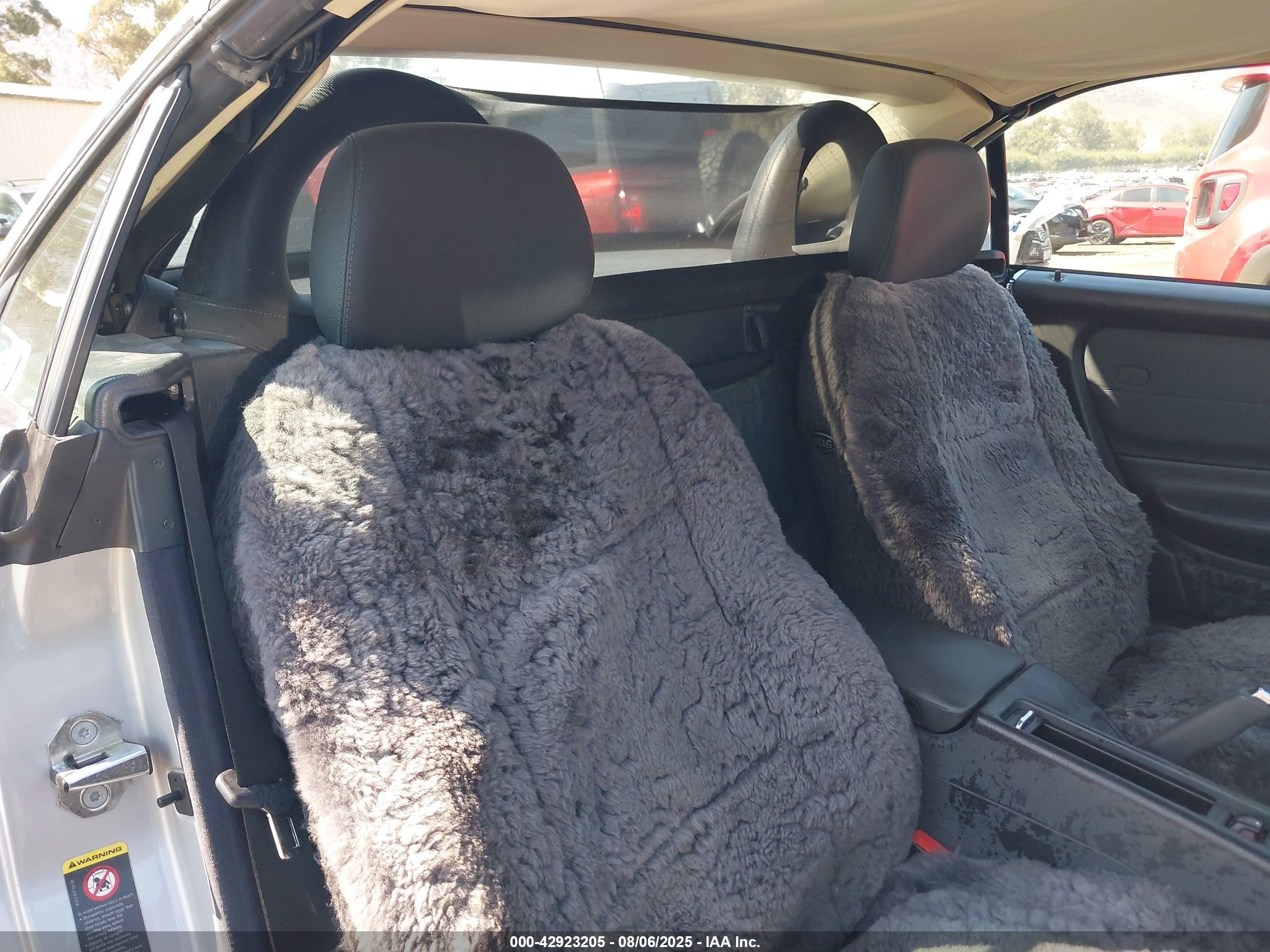 2001 Mercedes-benz Slk 230 Kompressor Silver vin: WDBKK49F91F221675