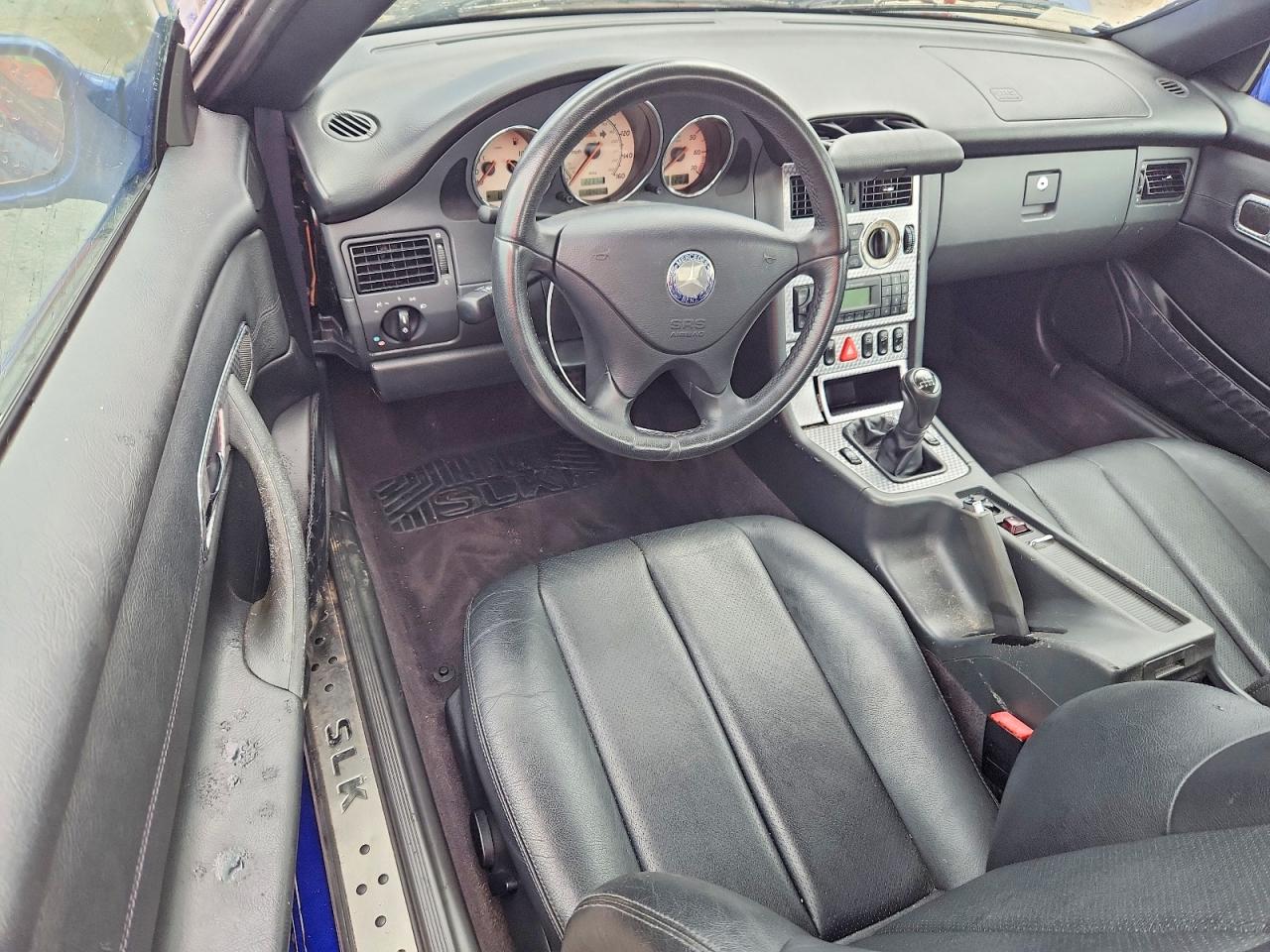 2002 Mercedes-benz Slk 230 Kompressor Blue vin: WDBKK49F92F269257