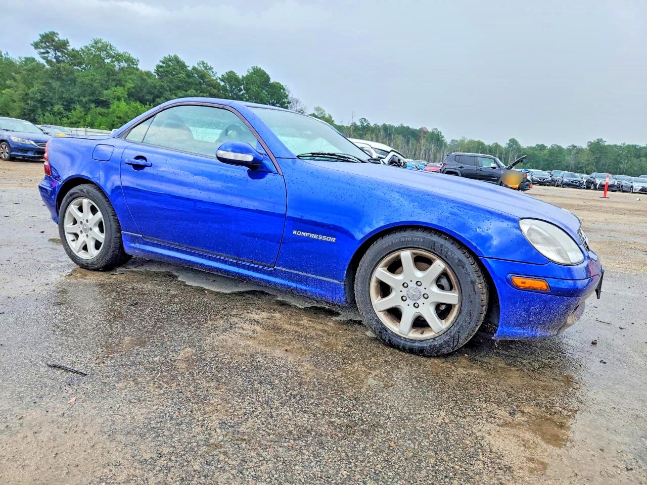 2002 Mercedes-benz Slk 230 Kompressor Blue vin: WDBKK49F92F269257