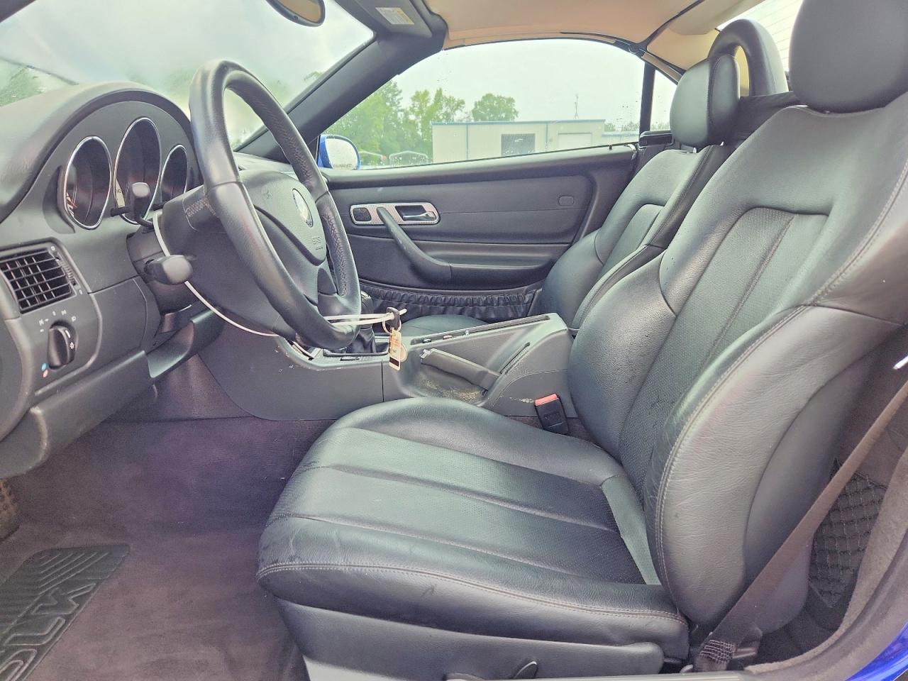 2002 Mercedes-benz Slk 230 Kompressor Blue vin: WDBKK49F92F269257