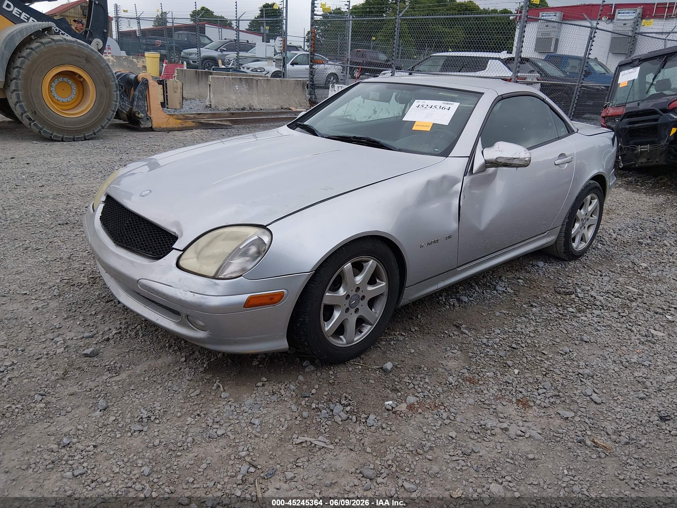 2003 Mercedes-benz Slk 230 Kompressor Silver vin: WDBKK49F93F274542