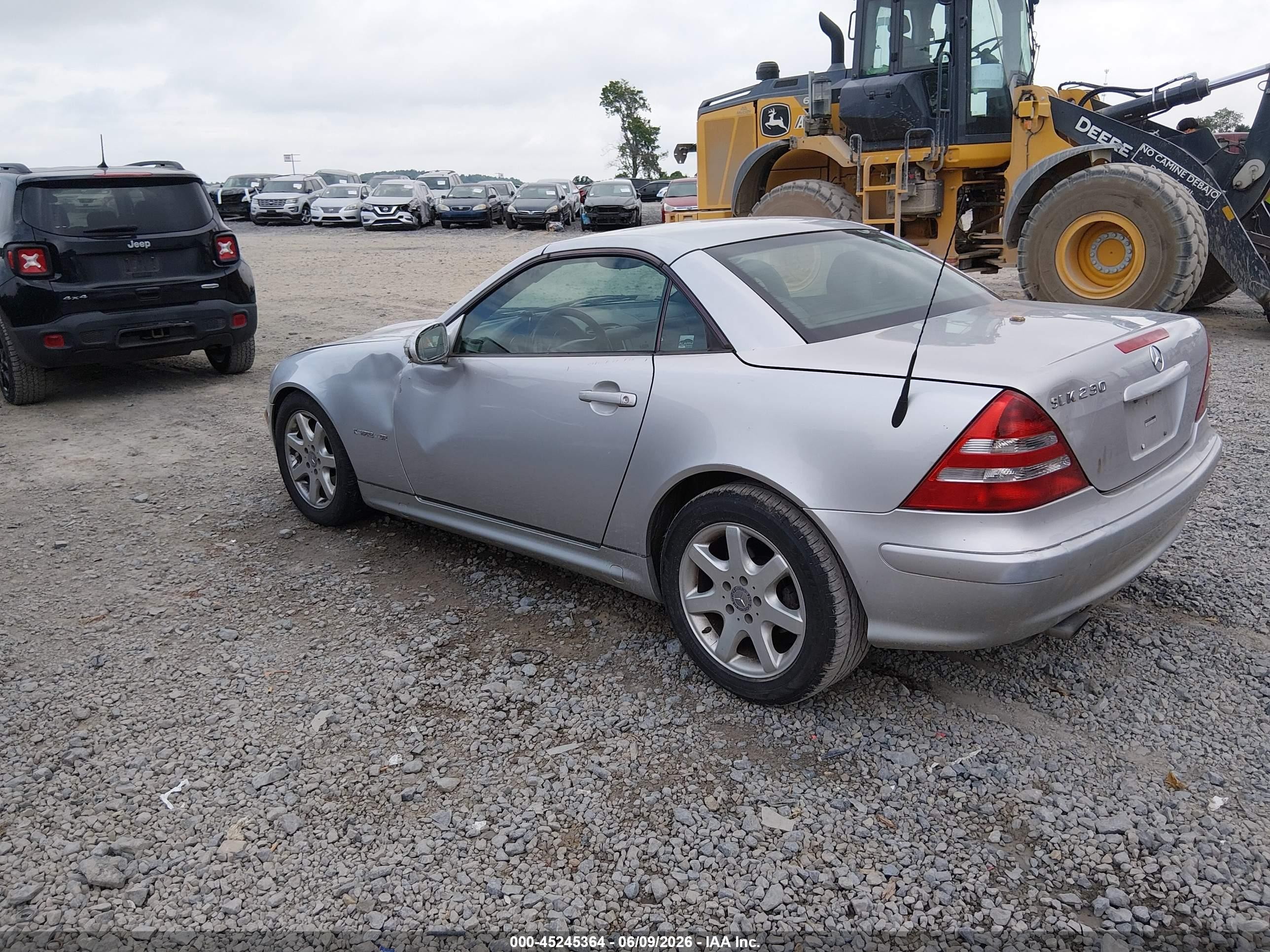 2003 Mercedes-benz Slk 230 Kompressor Silver vin: WDBKK49F93F274542