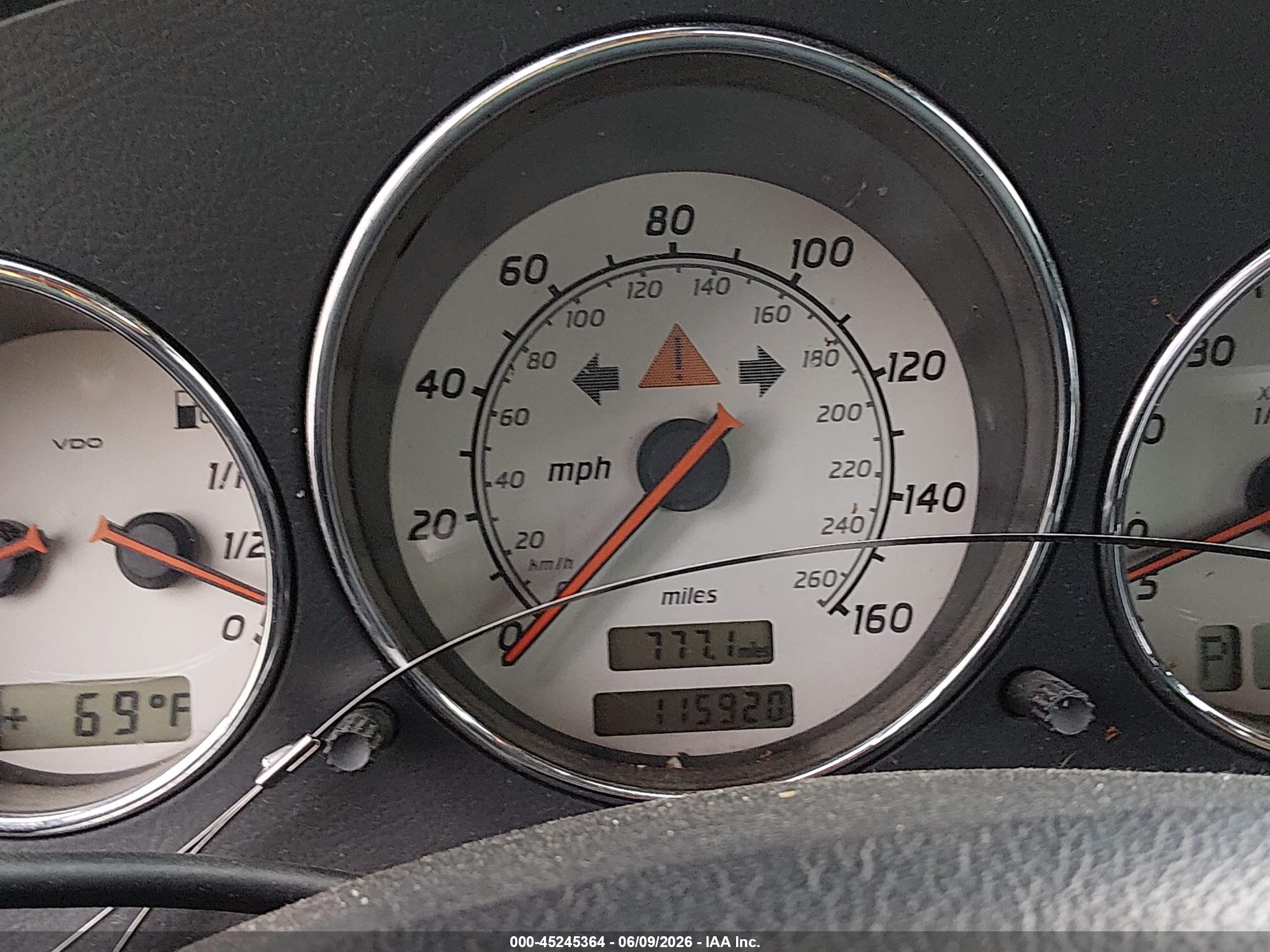 2003 Mercedes-benz Slk 230 Kompressor Silver vin: WDBKK49F93F274542