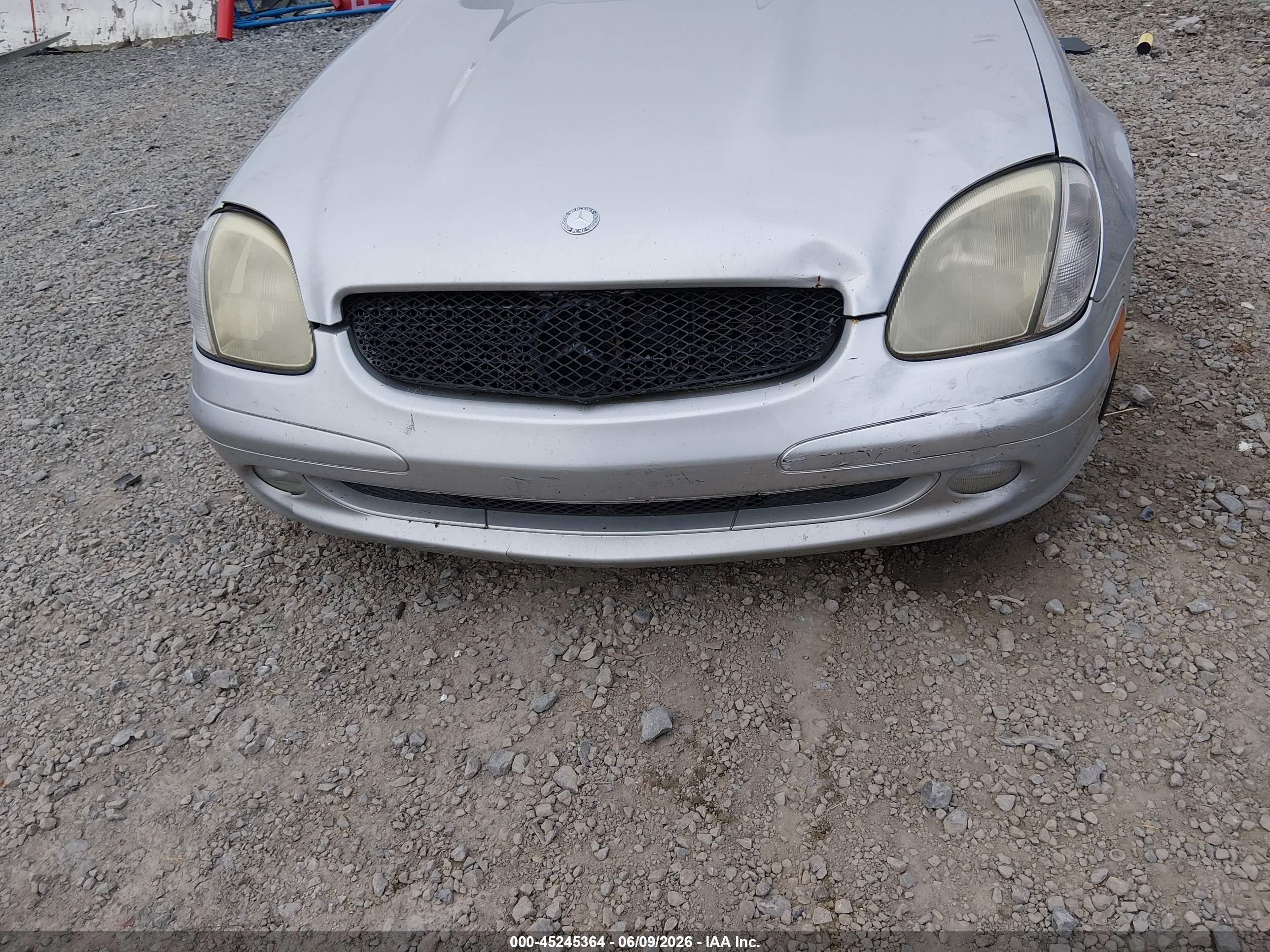 2003 Mercedes-benz Slk 230 Kompressor Silver vin: WDBKK49F93F274542