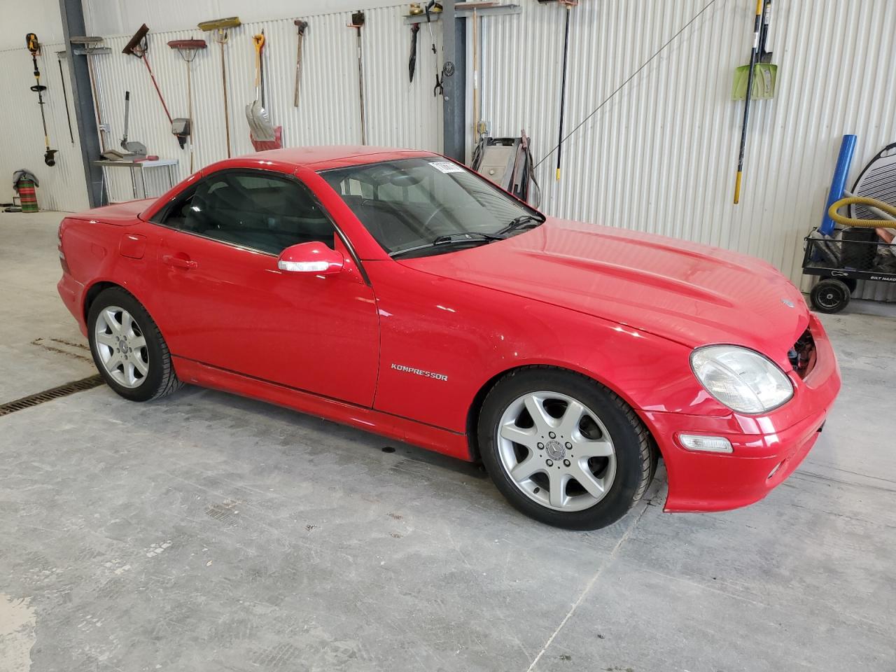 2004 Mercedes-benz Slk 230 Kompressor Red vin: WDBKK49F94F299314
