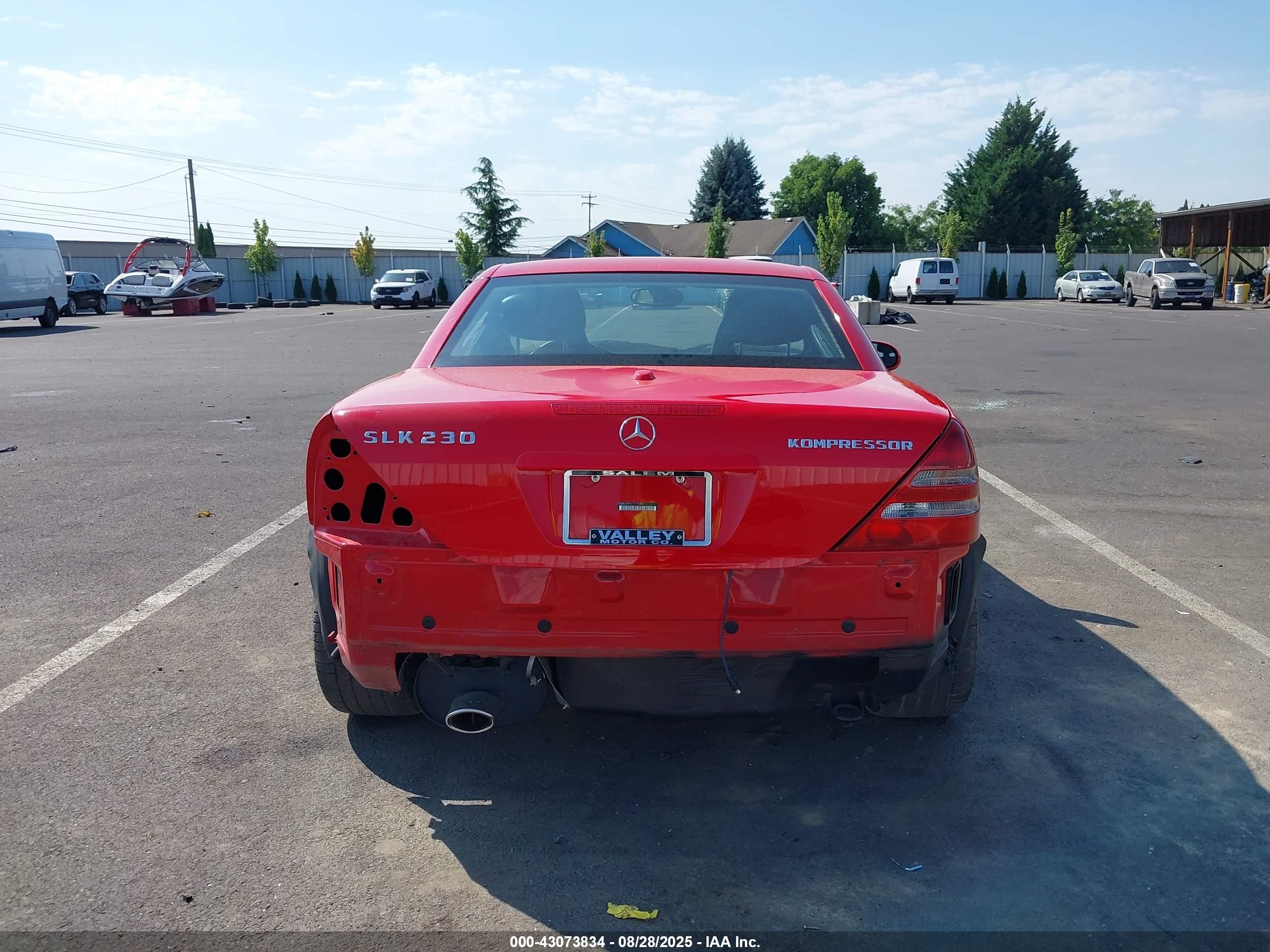 2001 Mercedes-benz Slk 230 Kompressor Red vin: WDBKK49FX1F171997