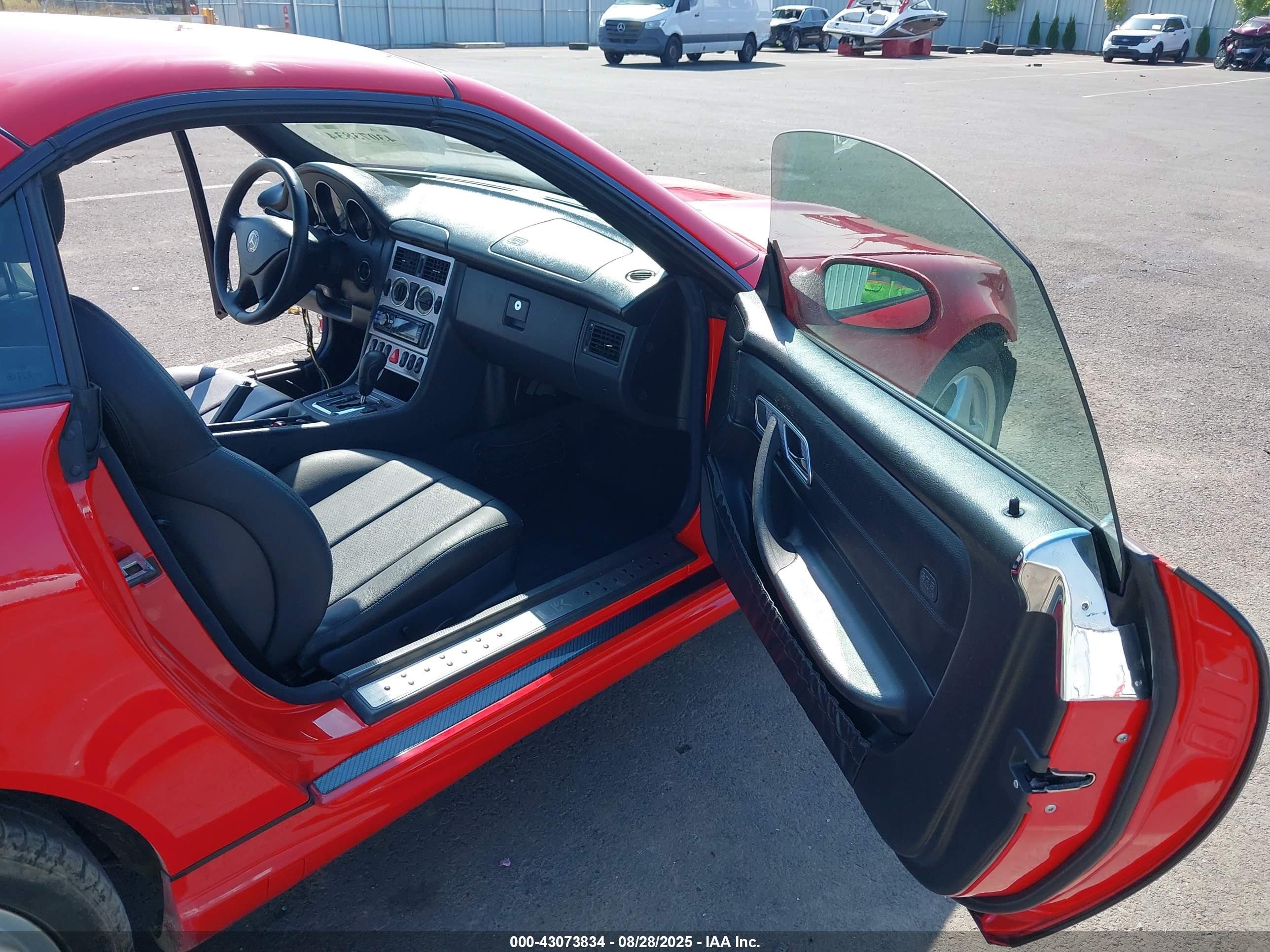 2001 Mercedes-benz Slk 230 Kompressor Red vin: WDBKK49FX1F171997