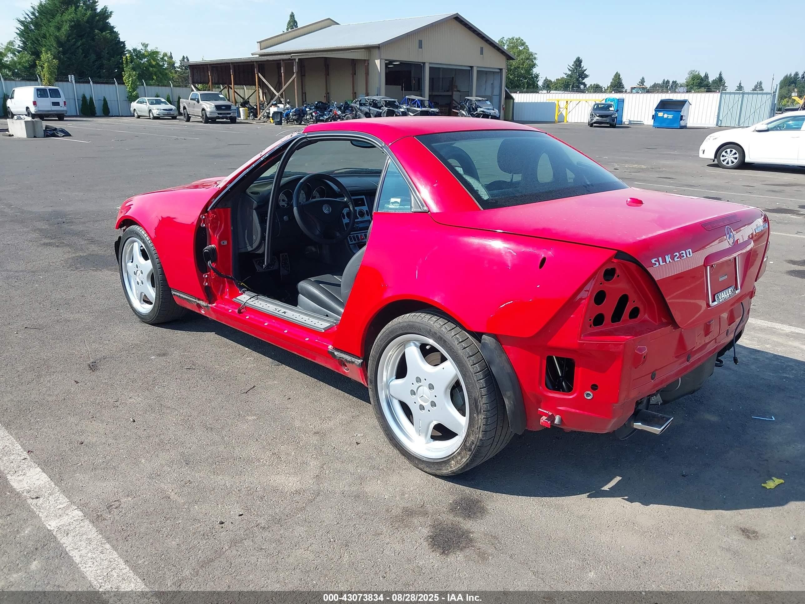 2001 Mercedes-benz Slk 230 Kompressor Red vin: WDBKK49FX1F171997
