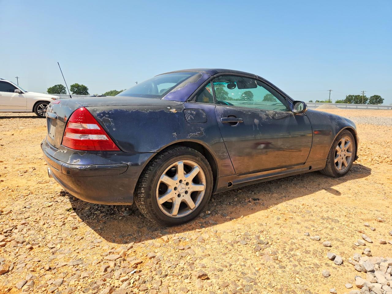2001 Mercedes-benz Slk 230 Kompressor Blue vin: WDBKK49FX1F182160