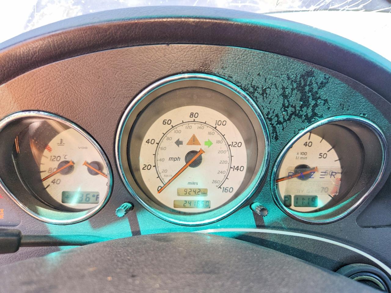 2001 Mercedes-benz Slk 230 Kompressor Blue vin: WDBKK49FX1F182160