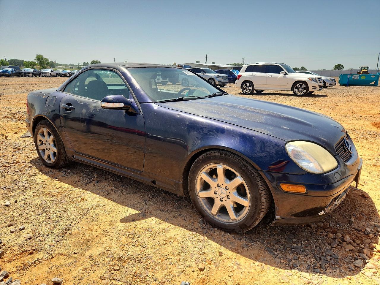 2001 Mercedes-benz Slk 230 Kompressor Blue vin: WDBKK49FX1F182160