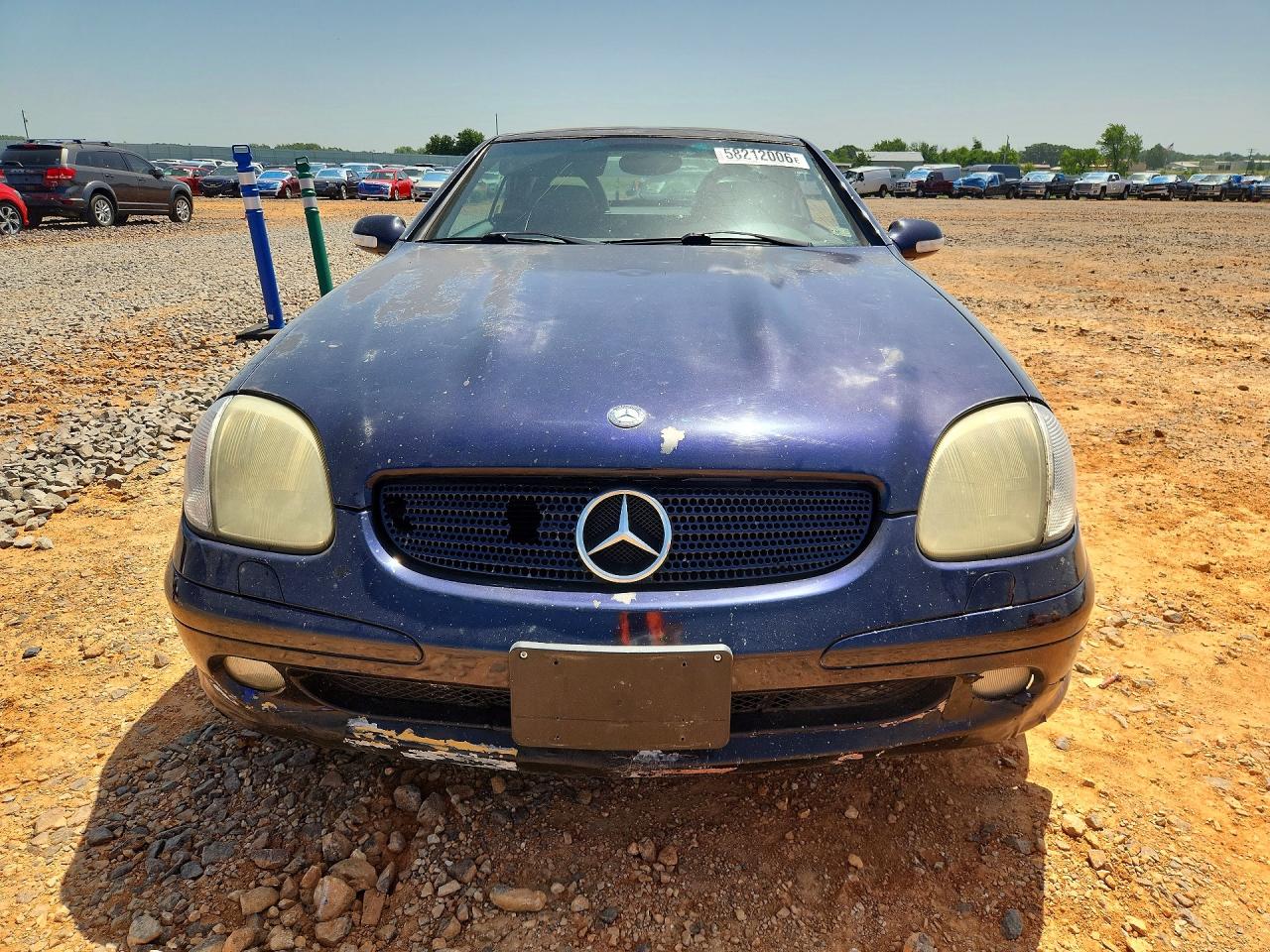 2001 Mercedes-benz Slk 230 Kompressor Blue vin: WDBKK49FX1F182160