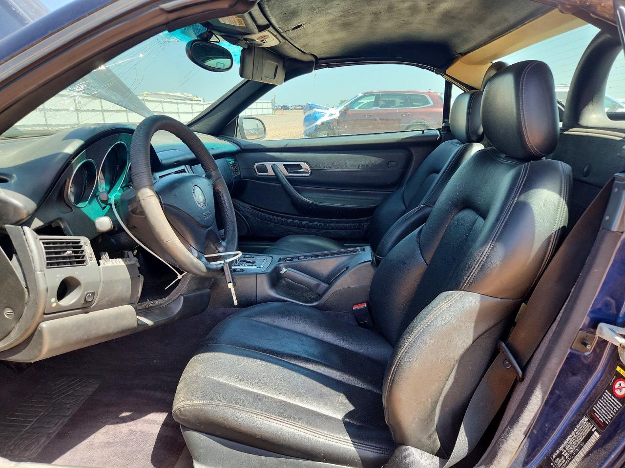 2001 Mercedes-benz Slk 230 Kompressor Blue vin: WDBKK49FX1F182160
