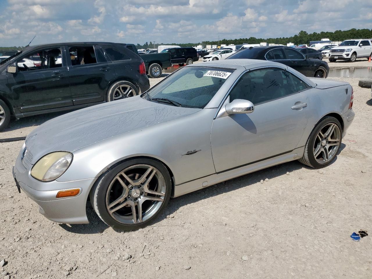 2004 Mercedes-benz Slk 230 Kompressor Silver vin: WDBKK49FX4F299094