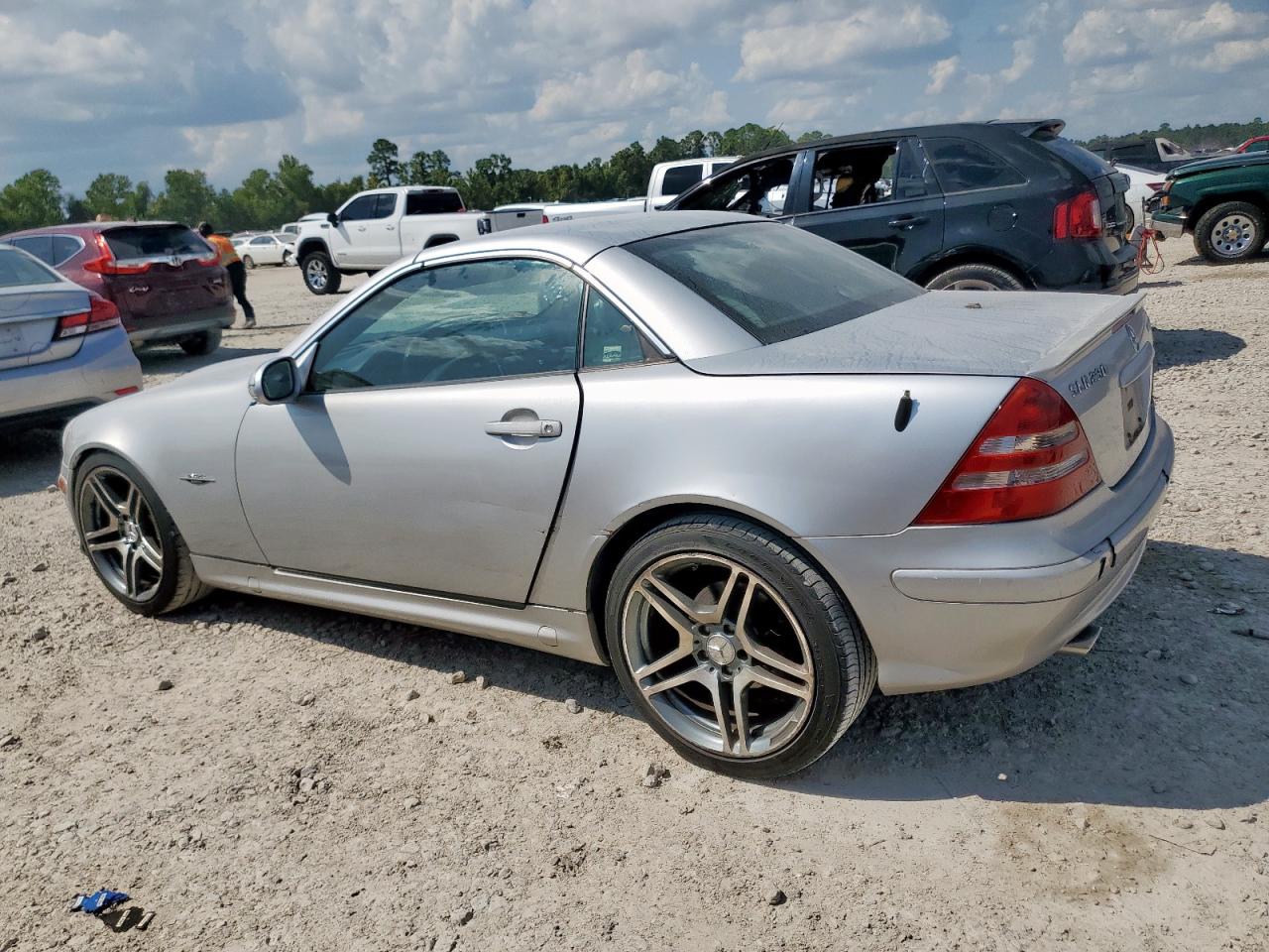2004 Mercedes-benz Slk 230 Kompressor Silver vin: WDBKK49FX4F299094
