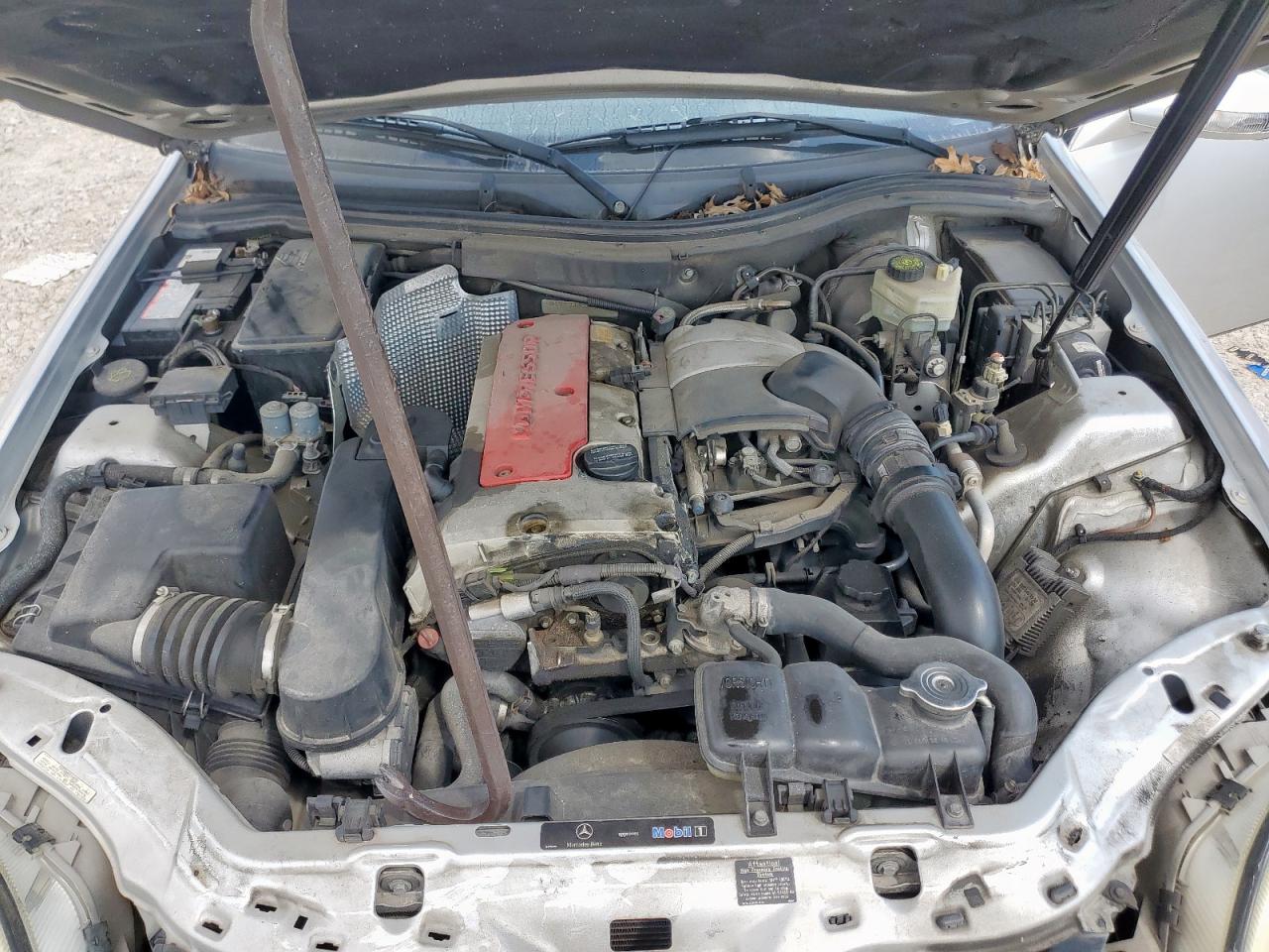 2004 Mercedes-benz Slk 230 Kompressor Silver vin: WDBKK49FX4F299094