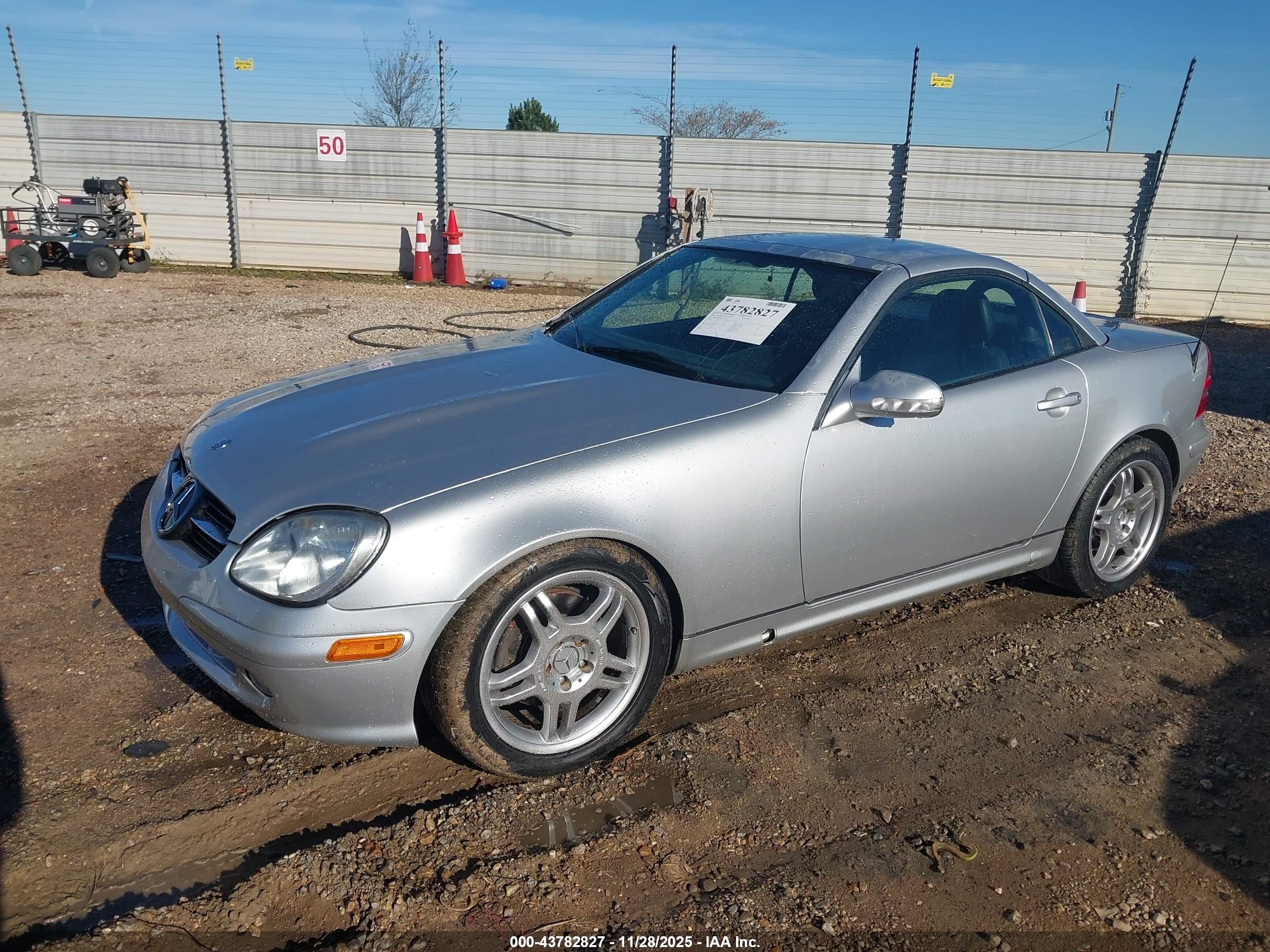 2001 Mercedes-benz Slk 320   Silver vin: WDBKK65F01F202756