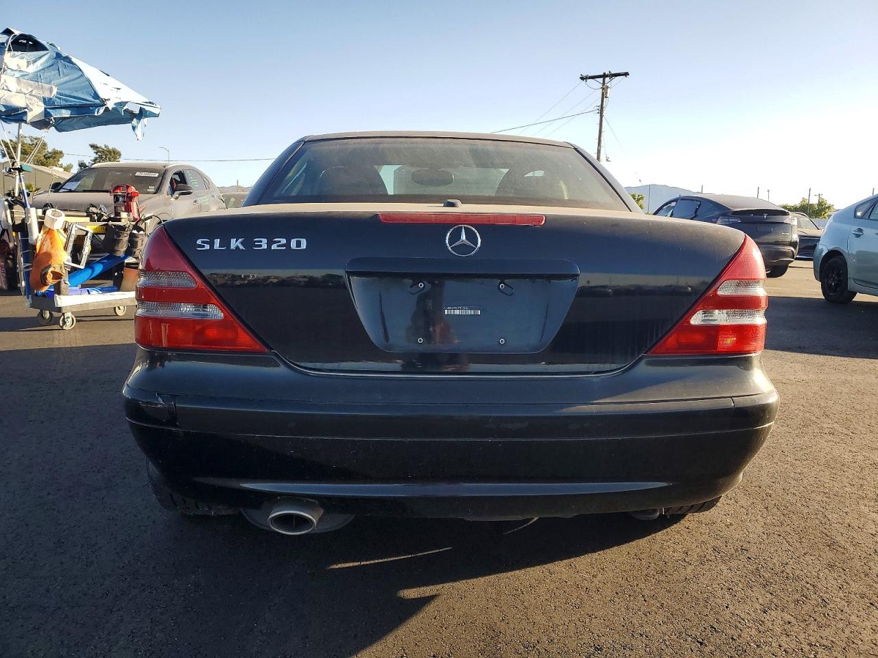 2001 Mercedes-benz Slk 320 Black vin: WDBKK65F01F213904