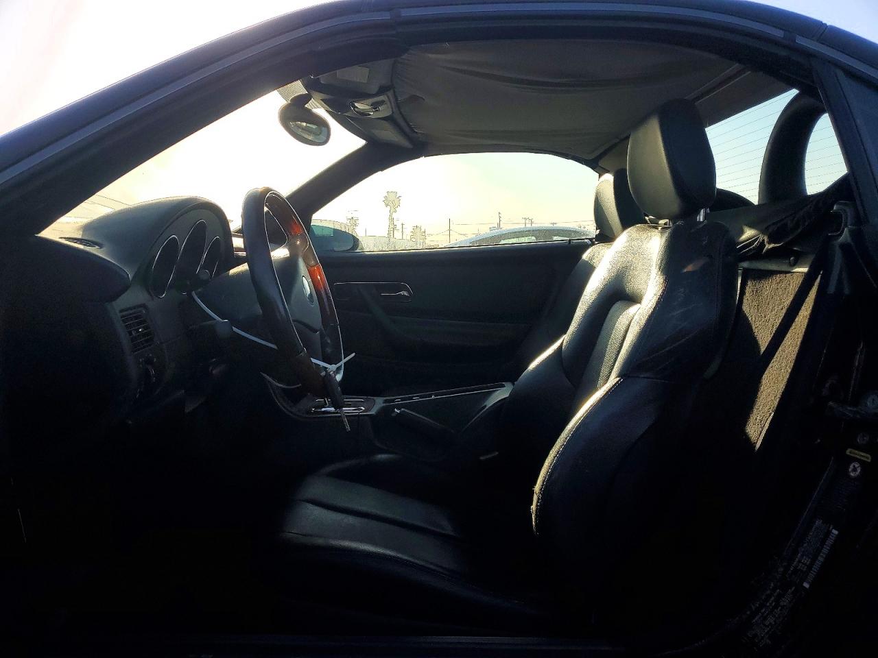2001 Mercedes-benz Slk 320 Black vin: WDBKK65F01F213904