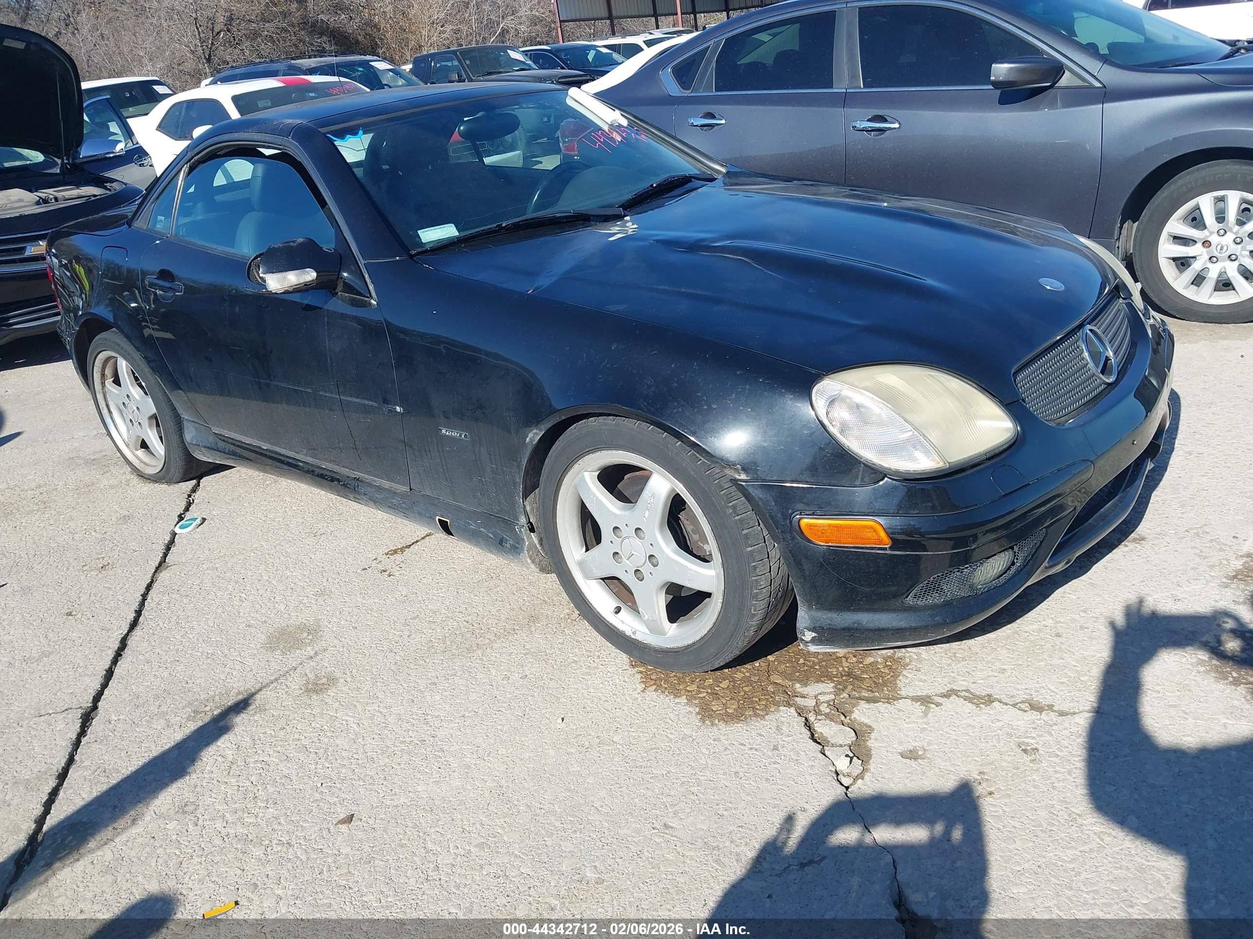 2002 Mercedes-benz Slk 320   Черный vin: WDBKK65F02F253191