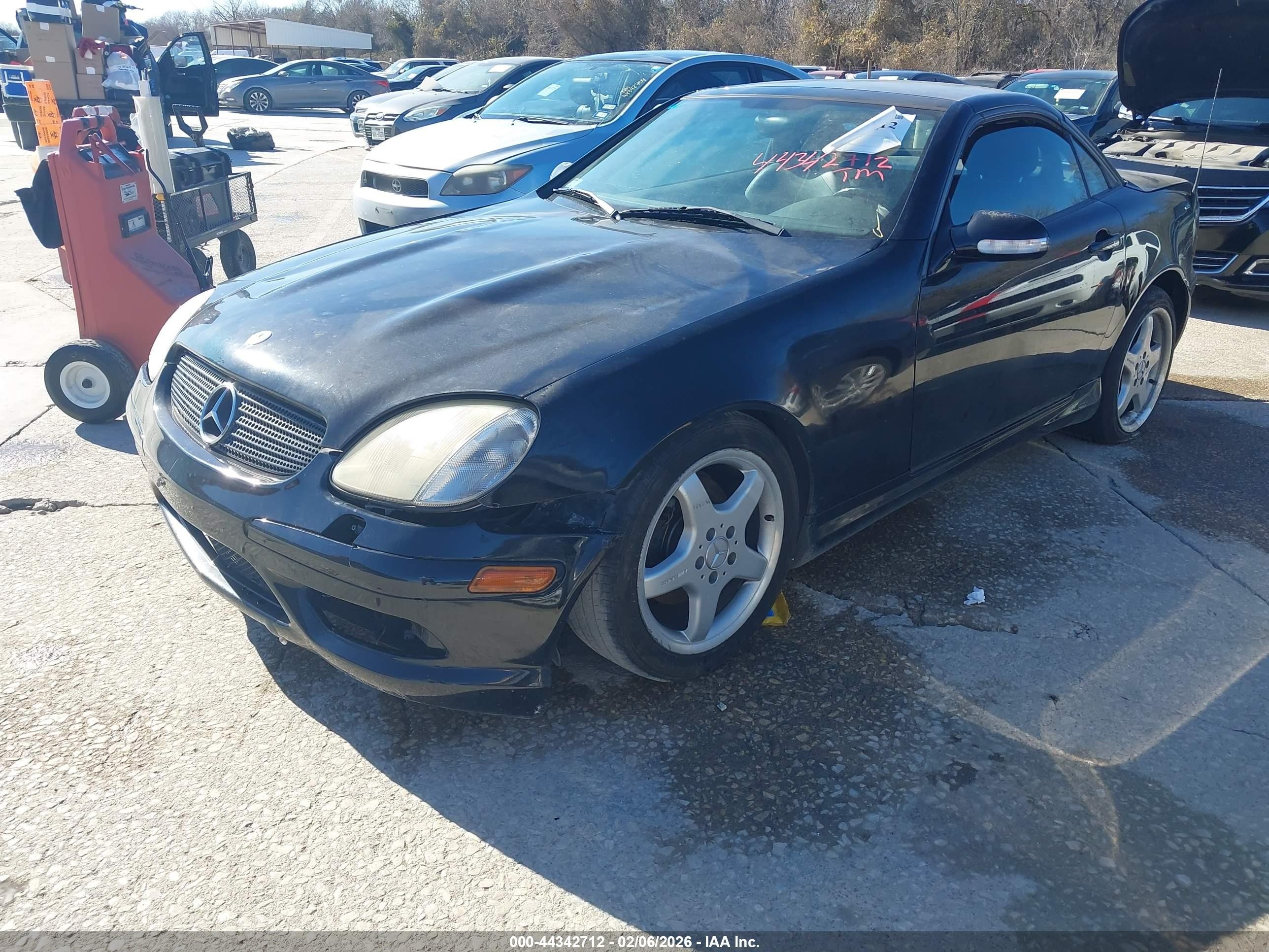 2002 Mercedes-benz Slk 320   Черный vin: WDBKK65F02F253191