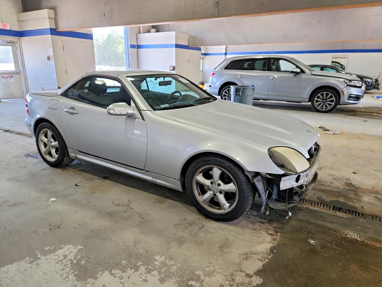 2002 Mercedes-benz Slk 320 Silver vin: WDBKK65F02F262800