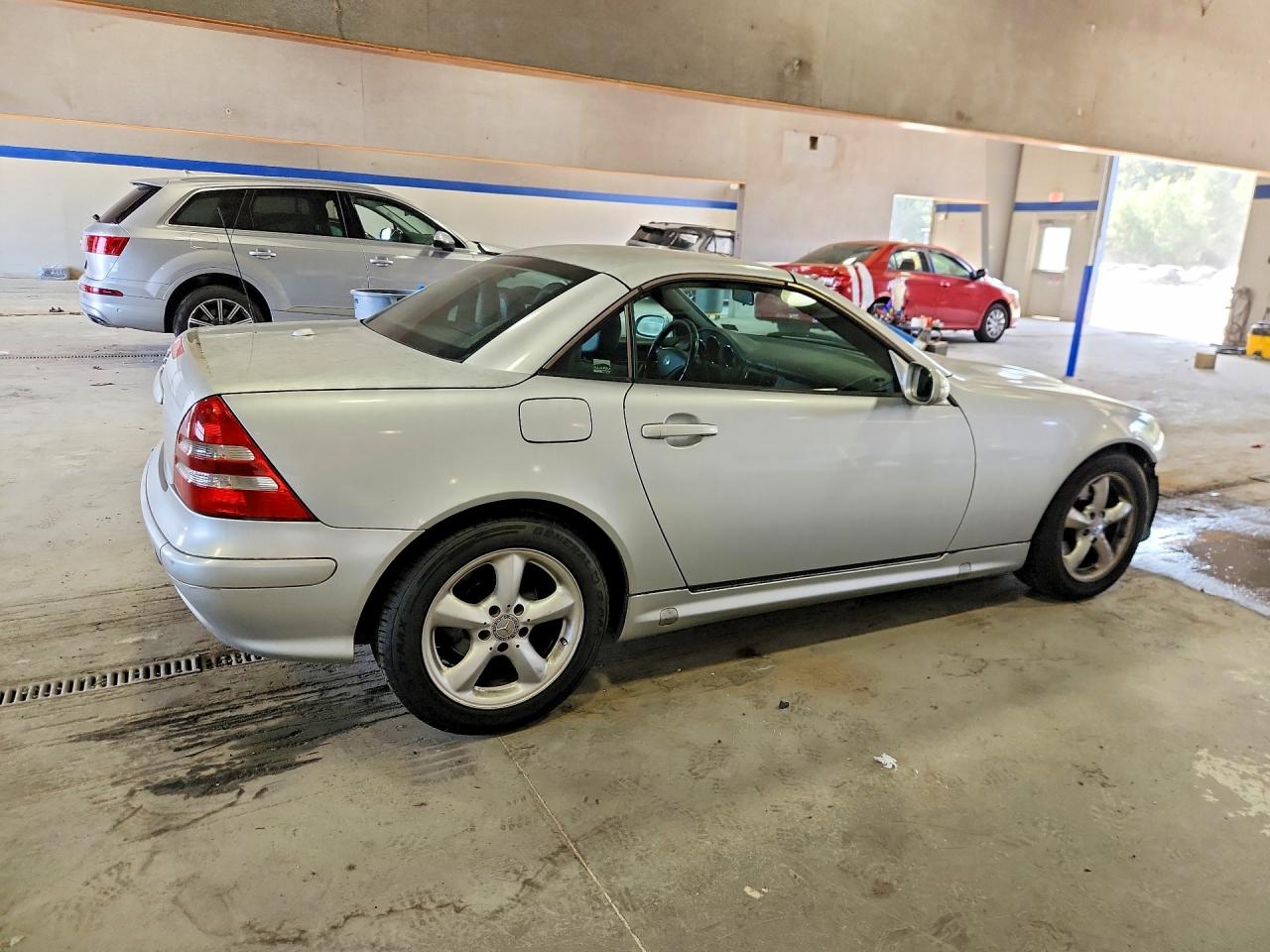 2002 Mercedes-benz Slk 320 Silver vin: WDBKK65F02F262800